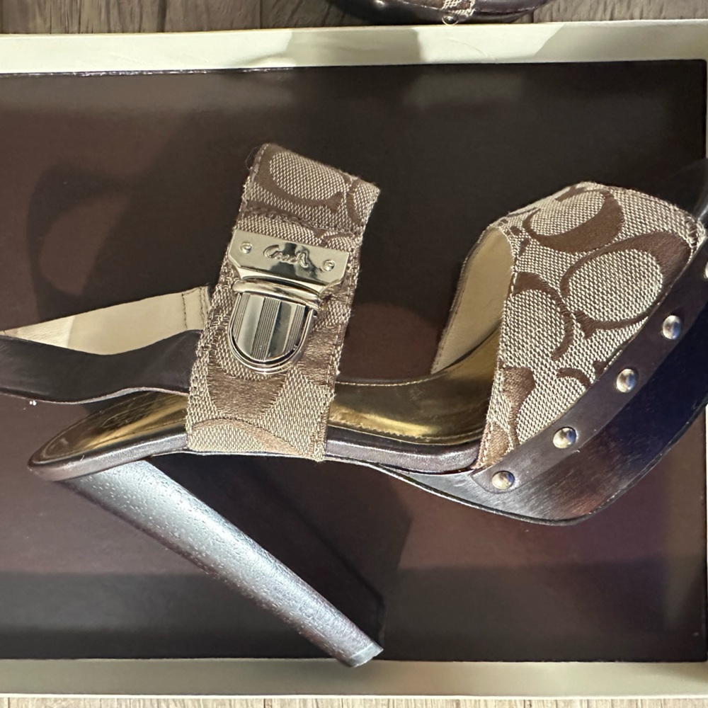 Coach Khaki Heels
